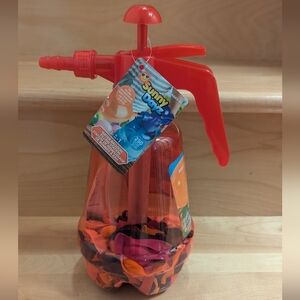 Red Water Balloon Pump with Balloons